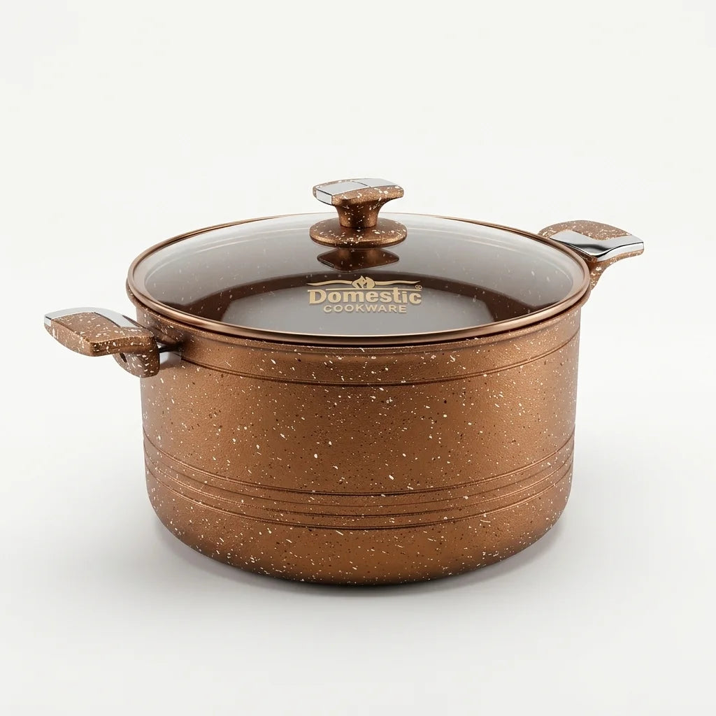 Jumbo casserole 32cm Marble coated Copper colour