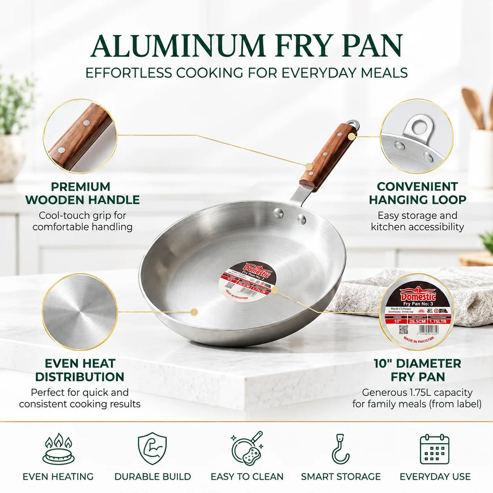 domestic metal fry pan 10 inch
